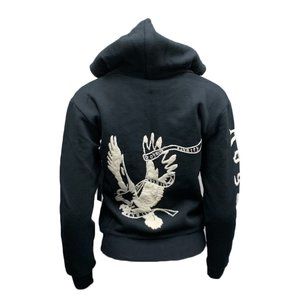 Royalty by Raw7 Zip-Hoodie "Eagle" - Hand Embroidered
